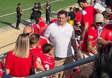 Rafael Contreras estuvo presente en el ascenso del Racing Club Portuense ante el Arcos