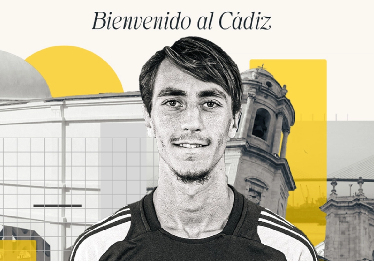 Anuncio oficial del Cádiz CF para comunicar la llegada de David García