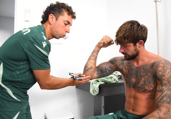 Kovacevic pasando el reconocimiento médico