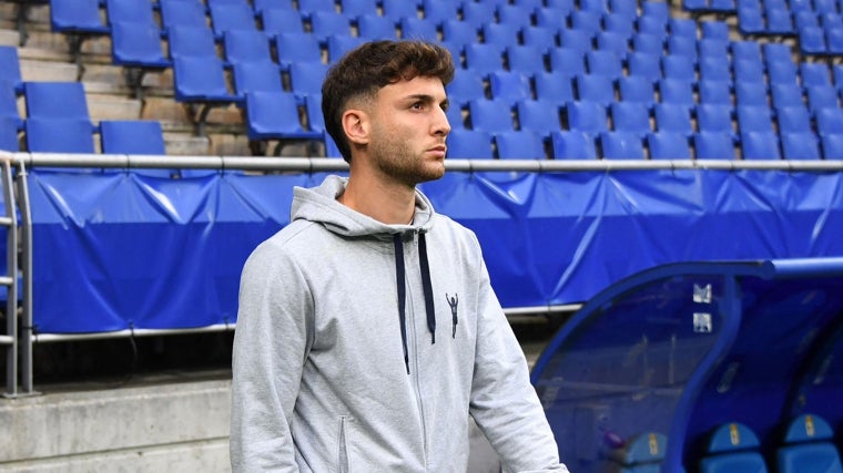Marcos Denia, delantero de la cantera del Cádiz CF.