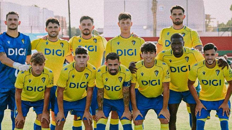 Once titular del Cádiz CF en su primer amistoso de la pretemporada ante el Barbate CF.