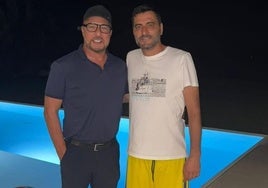 Pina se reencuentra con Dani Güiza: «Grandes recuerdos»