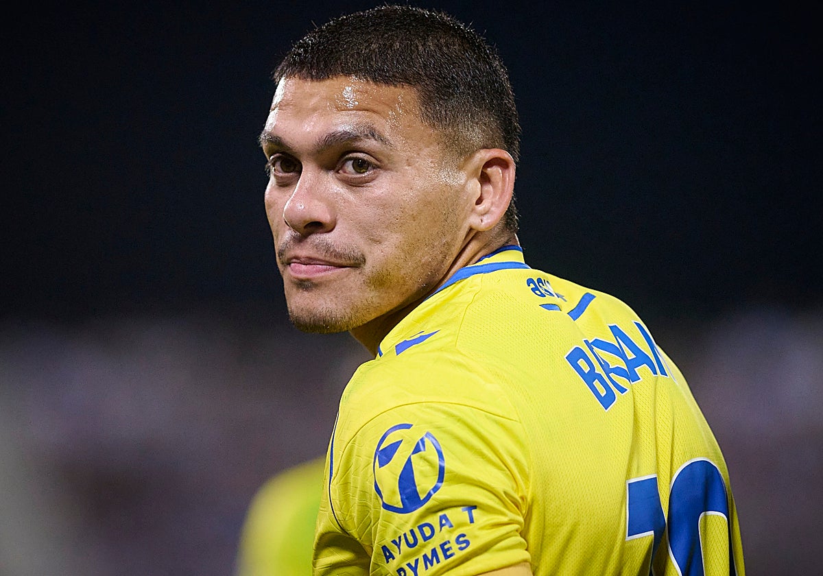 Brian Ocampo marcó el gol del empate del Cádiz CF en Butarque ante el Leganés.