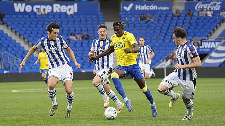 El delantero Dawda Camara disputó los últimos minutos del encuentro liguero.