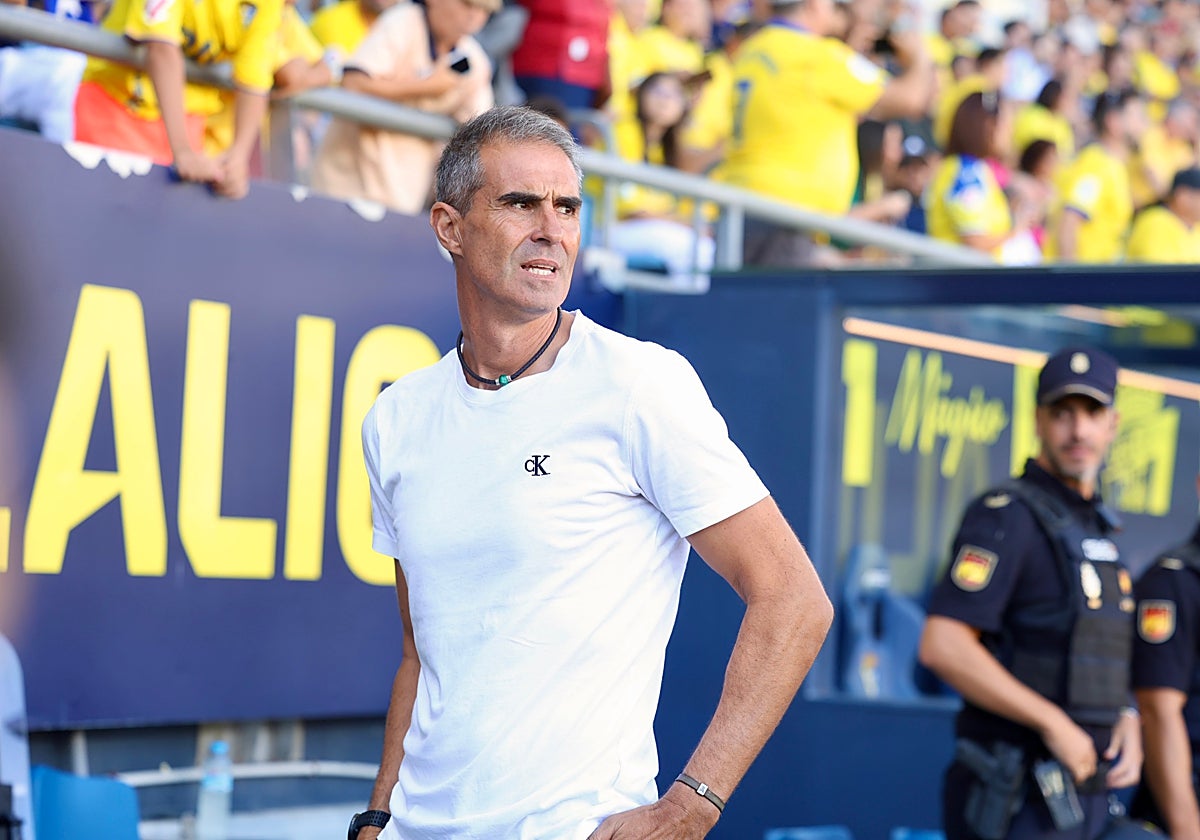 Garitano, en el partido ante el Eibar