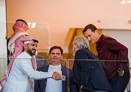 Vizcaíno y Contreras, con Ben Harburg en Arabia Saudí