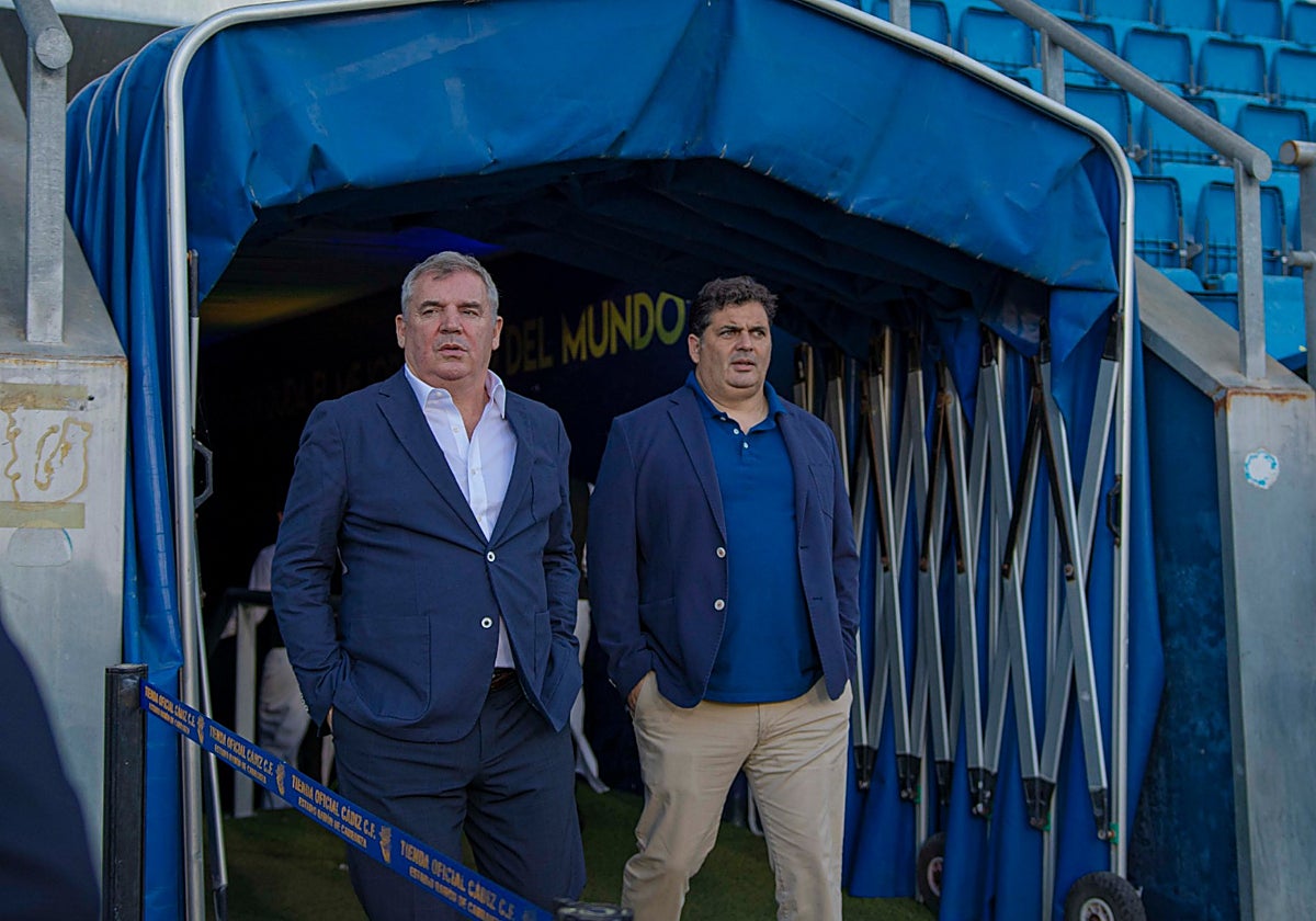 Vizcaíno y contreras, responsables de este Cádiz CF.