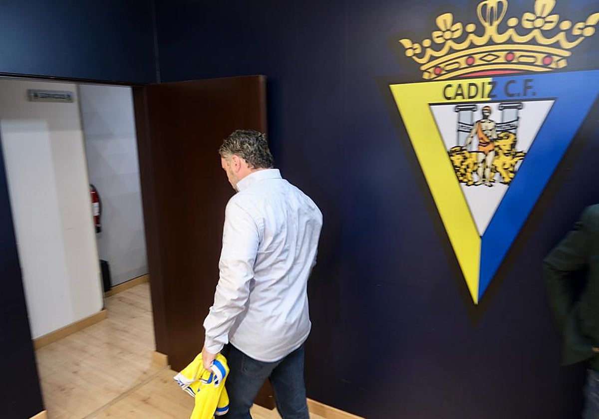 Sergio, en enero del 24, cuando dejó de ser entrenador del Cádiz CF.