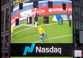 El Cádiz CF se apoderó de Times Square