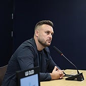 Juan Cala durante una rueda de prensa el pasado verano.
