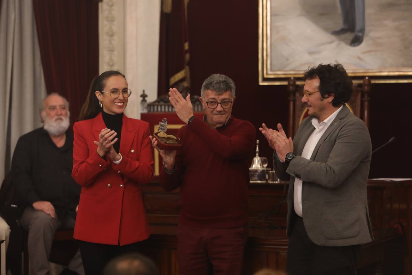 Recepción al pregonero Joaquín Quiñones, las pregoneras infantiles, el Gran Momo y los Hércules de Oro de 2023