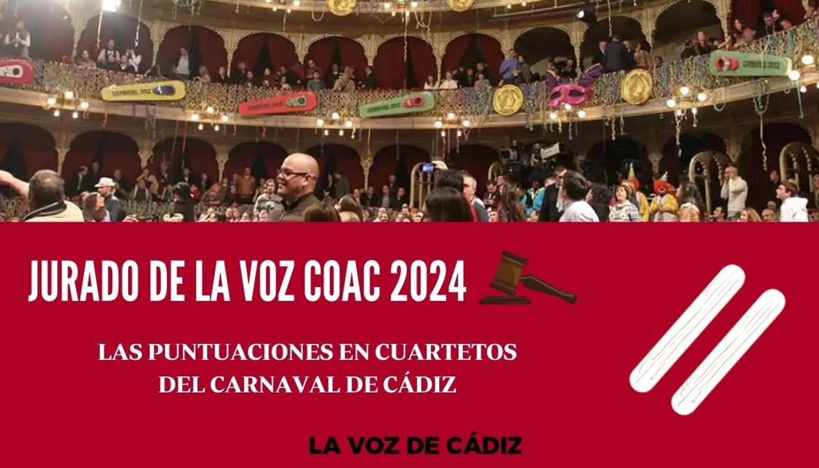 Consulta las puntuaciones de los cuartetos en el COAC 2024