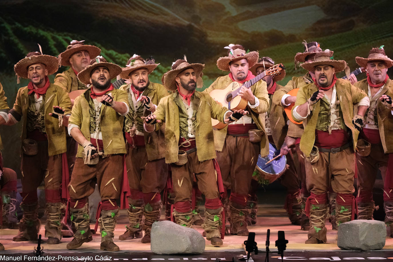 Fotos: Comparsa &#039;Pueblejito la Frontera&#039; en la sétima sesión de preliminares del COAC 2024