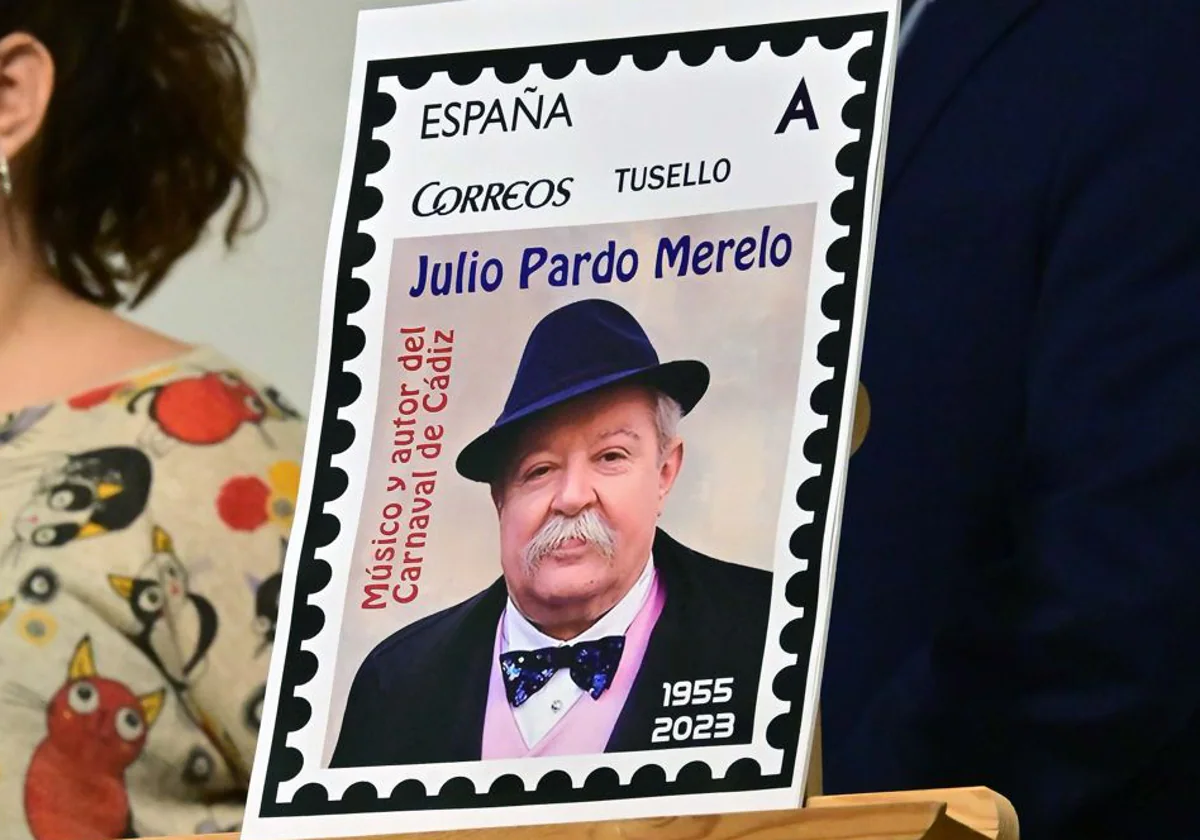 Presentación del sello de Julio Pardo