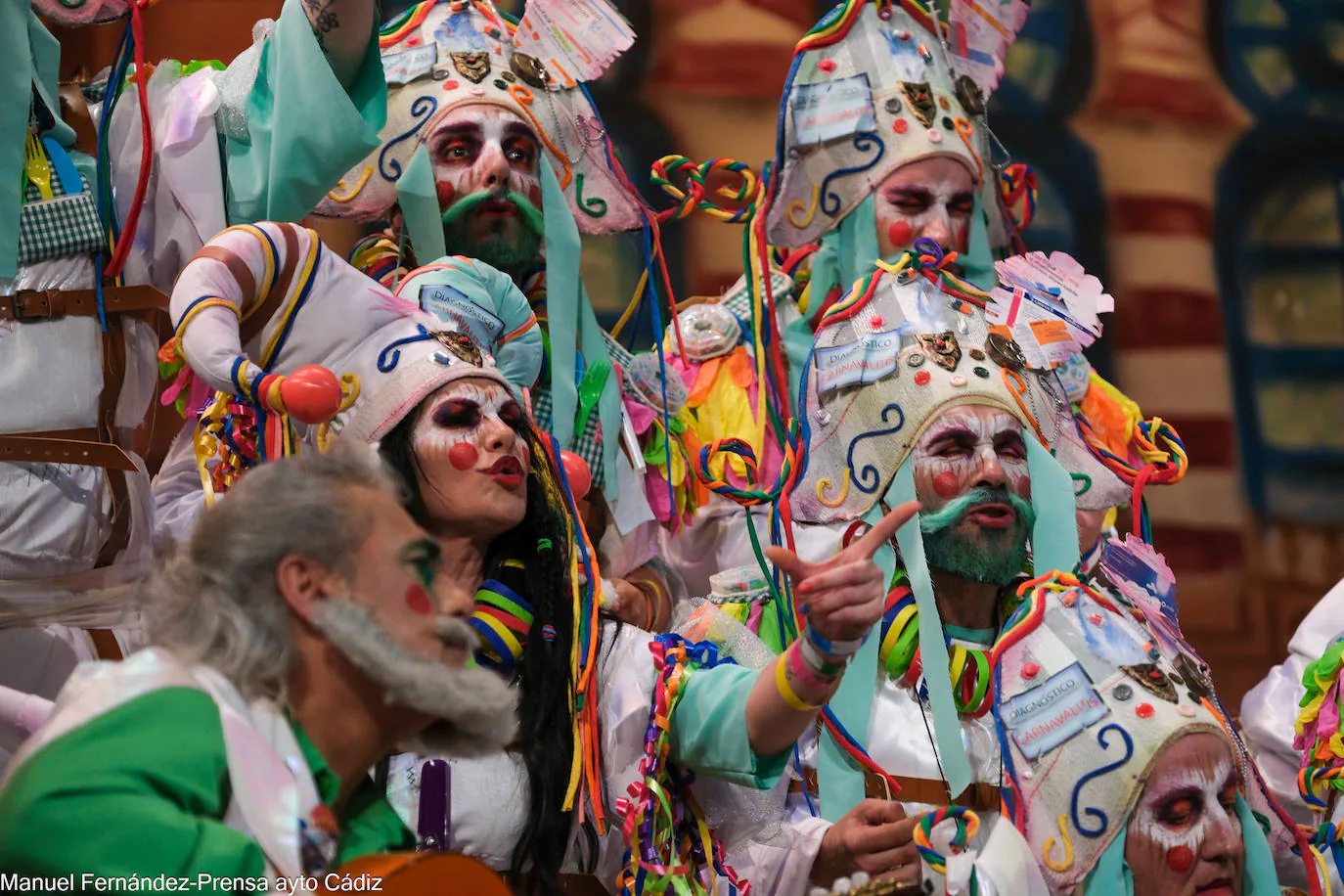 FOTOS: Coro &#039;Este coro es de locos&#039;, el coro de José Luis Bustelo y Jesús Monje en el COAC 2024, del Carnaval de Cádiz