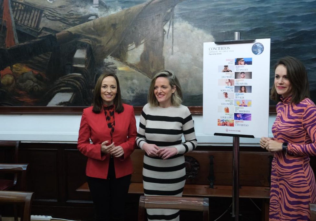 Las ediles Maite González, Beatriz Gandullo y Virginia Martín han presentado la programación del Carnaval 2024