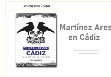 'Los cuervos', la antología de Martínez Ares, actuará en el Palacio de Congresos de Cádiz: fecha y precio de las entradas