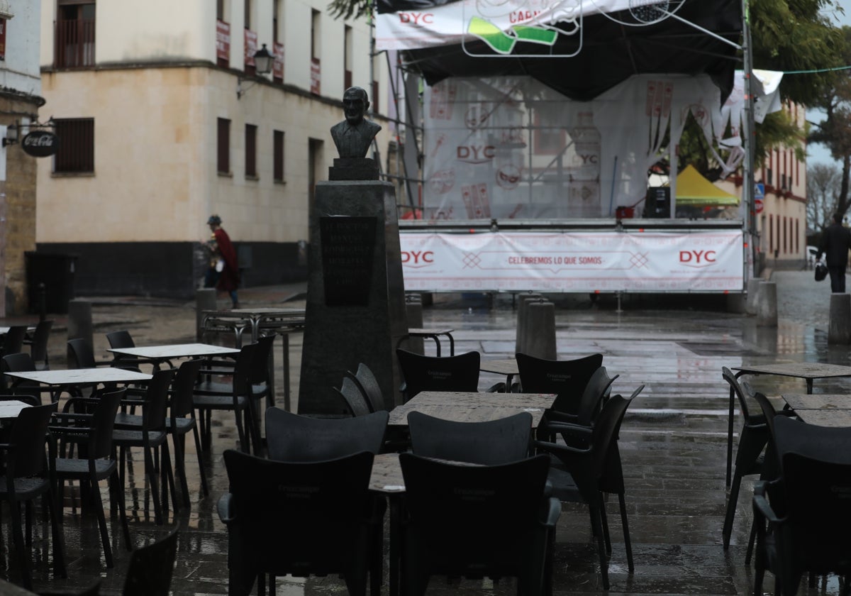 Fotos: La borrasca Jana agua el segundo Domingo de Carnaval en Cádiz