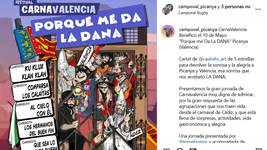 Festival benéfico de Carnaval en Valencia: Porque me da la DANA