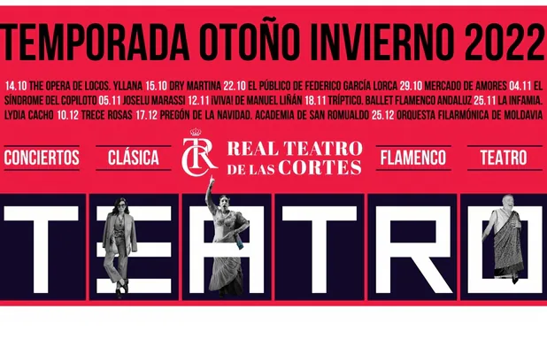 La programación cultural de otoño en el teatro de Las Cortes de San Fernando