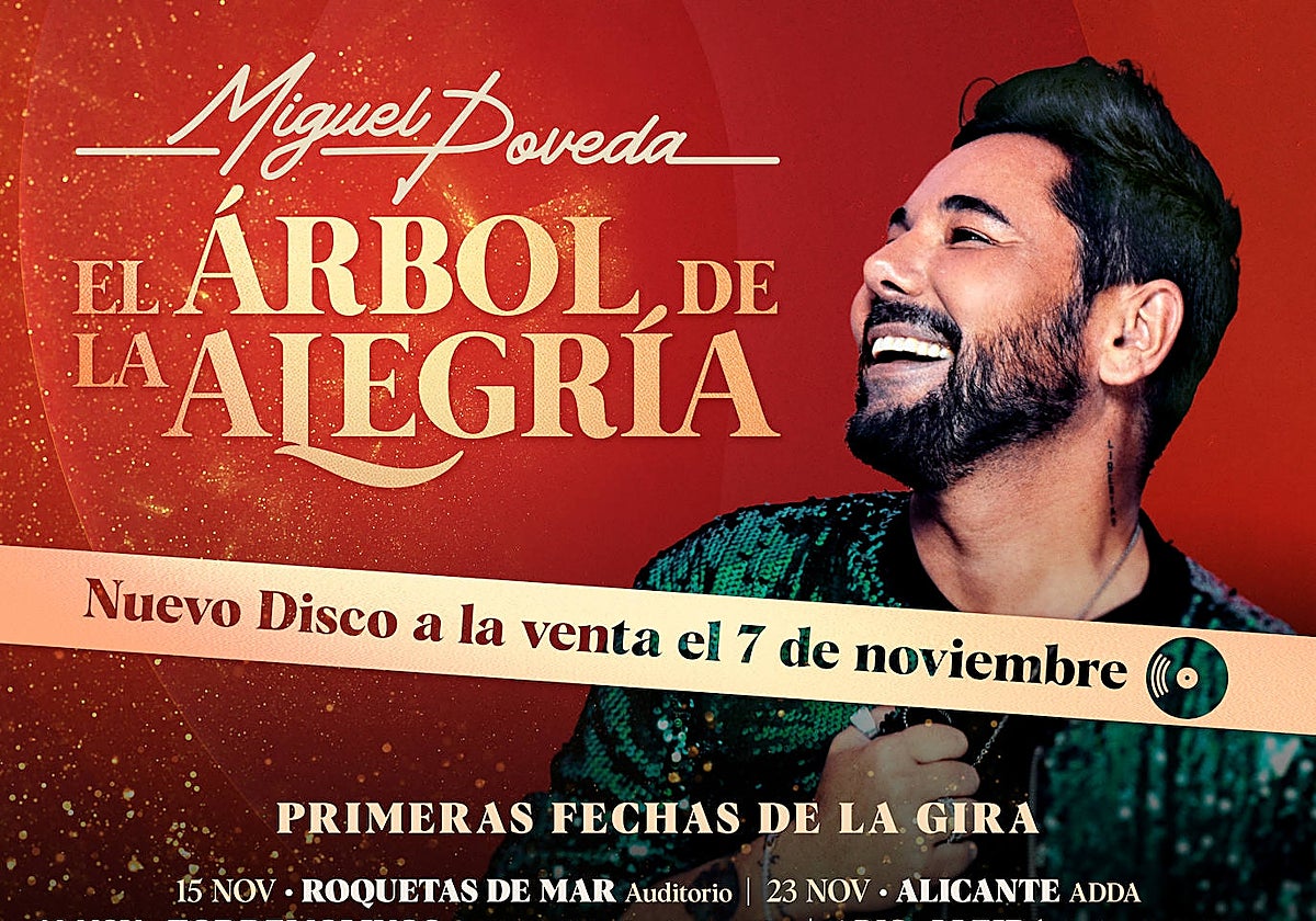 Miguel Poveda estará en Cádiz con &#039;El Árbol de la Alegría&#039;