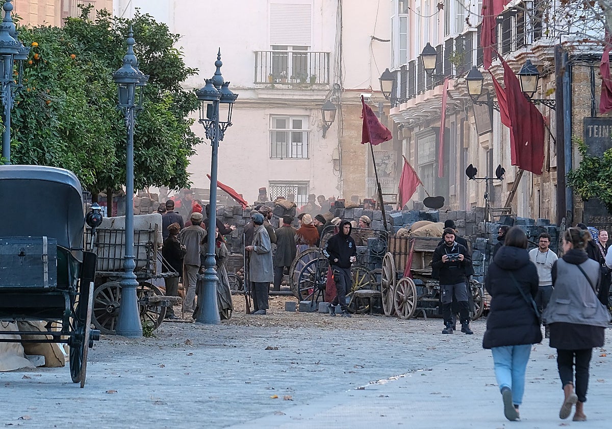 Rodaje de la serie 'Young Sherlock'