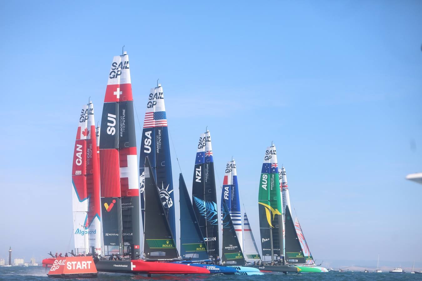 Disfruta de las mejores imágenes del primer día de SailGP en Cádiz