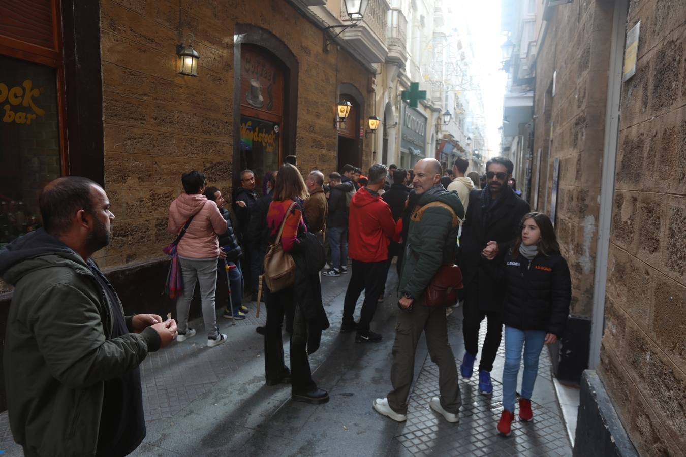 Las imágenes en la calle del España - Marruecos