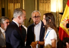 Natalia Muñoz, la deportista más joven de la expedición española, se estrena con honor