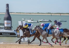 El segundo ciclo de las Carreras de Caballos de Sanlúcar, en marcha