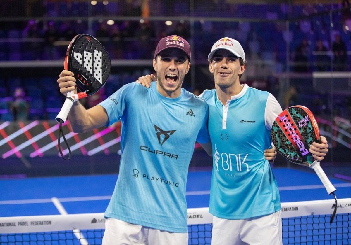 Ale Galán y Juan Lebrón celebran una victoria