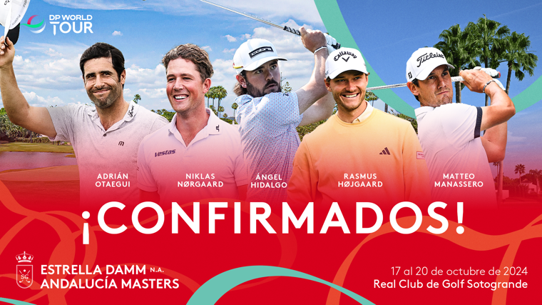 Cinco nuevos campeones estarán en el Estrella Damm NA Andalucía Masters.