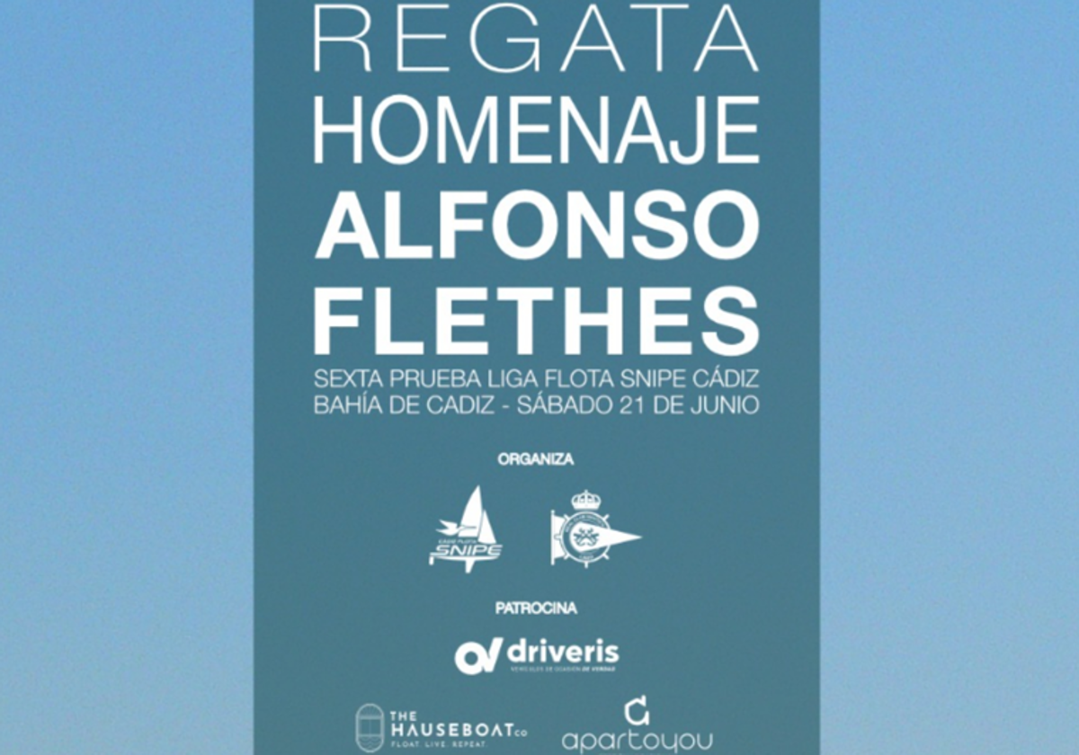 La II Regata Memorial Alfonso Flethes se celebrará el próximo sábado 21 de junio.
