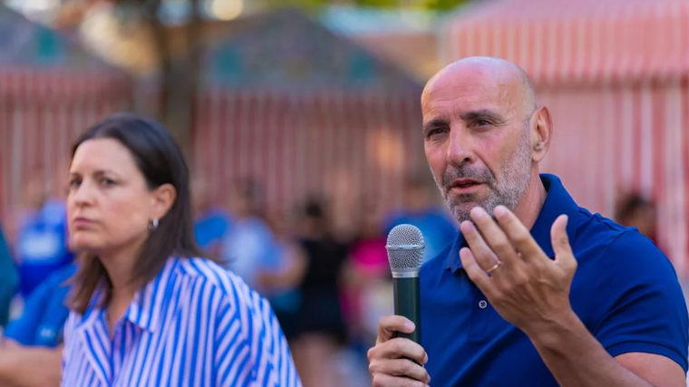 Monchi, junto a Patricia Cavada, alcaldesa de San Fernando
