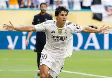 Gonzalo García, delantero del Real Madrid, y su puesta a punto en El Puerto