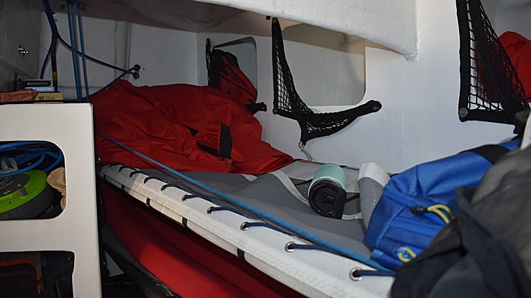 Así son las camas en la embarcación.