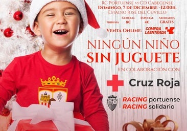 Fútbol, infancia y solidaridad, de la mano gracias a la Cruz Roja y el Racing Club Portuense