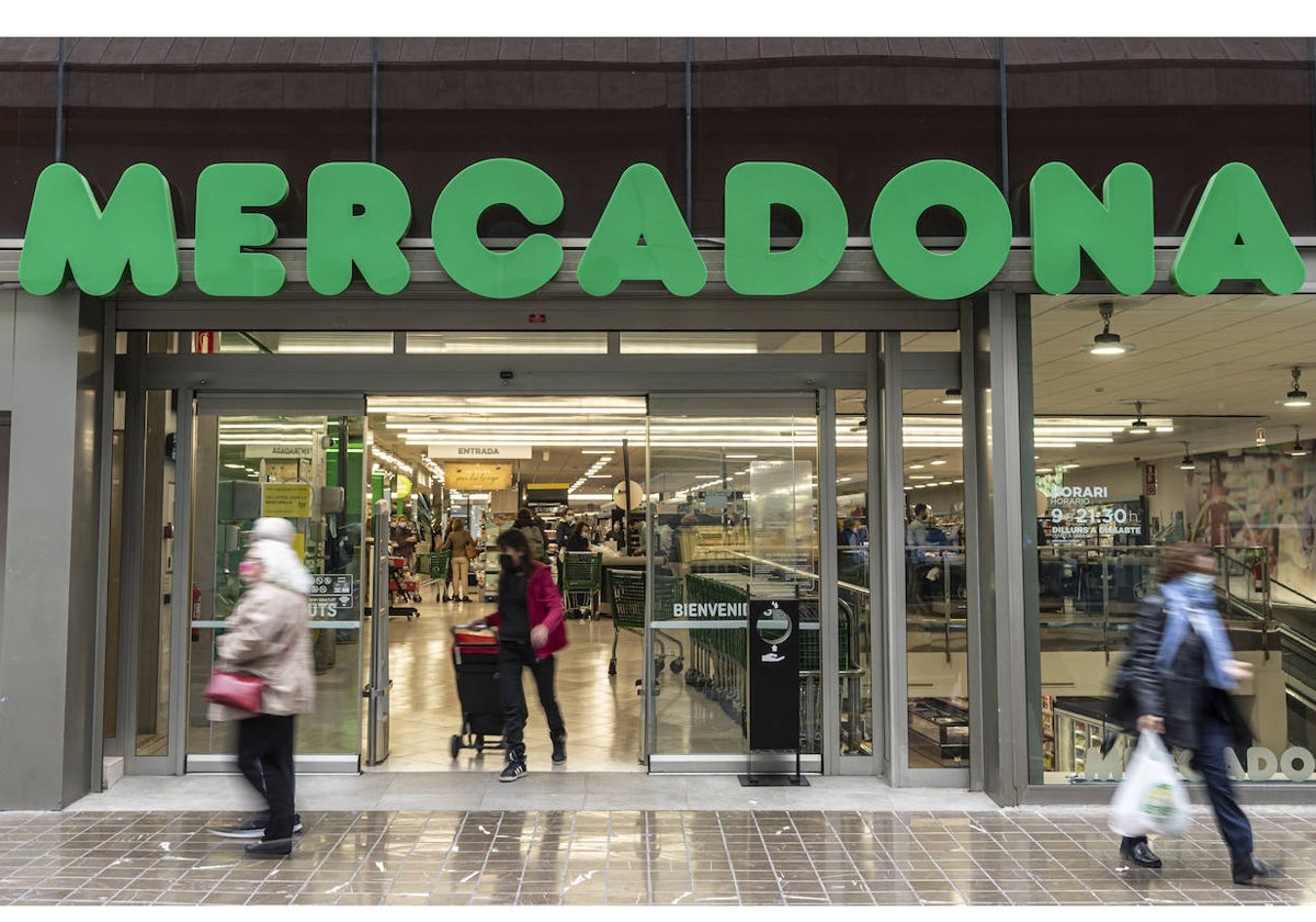 Puerta de supermercado Mercadona