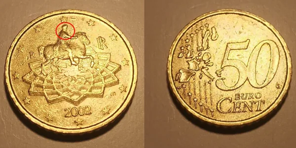La bizzarra moneta italiana da 50 centesimi si vende al prezzo dell’oro, chi è il cavaliere del design?