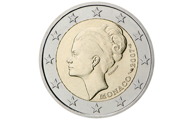 Moneda de dos euros de Mónaco de 2007