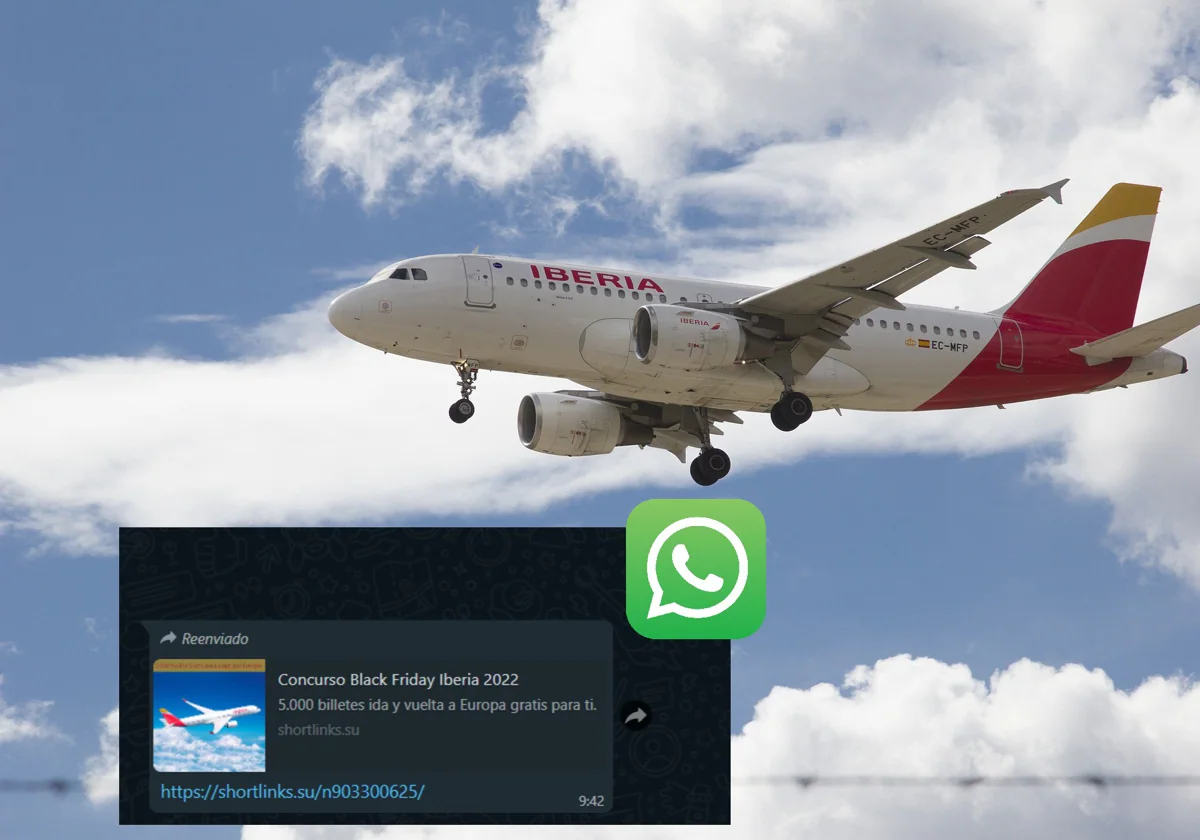 Timo a través de WhatsApp con vuelos gratis de Iberia