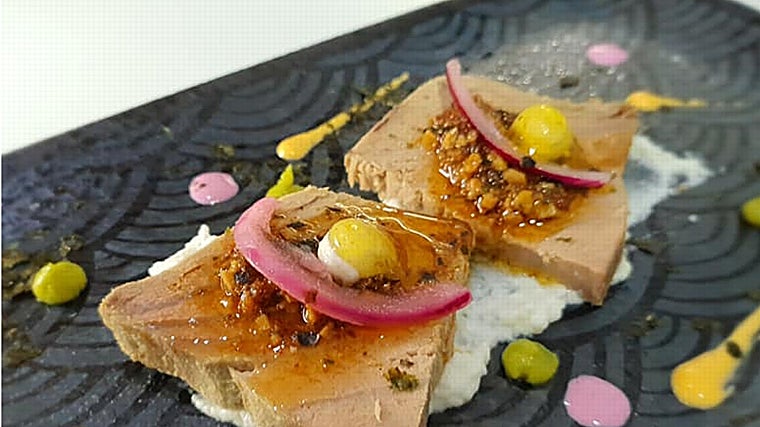 Plato elaborado en La Peña del Atún