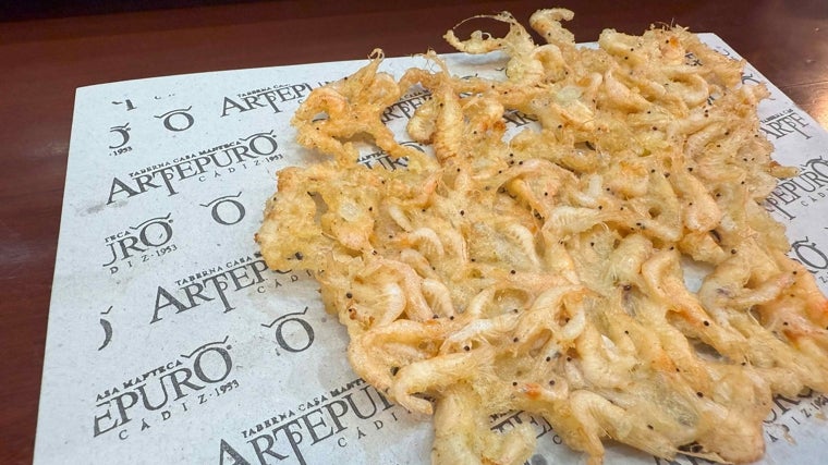Tortillita de camarones del Freidor Casa Manteca