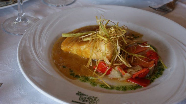 Plato del Restaurante Poma en Sanlúcar de Barrameda, Cádiz