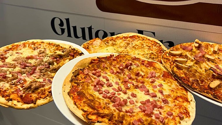 Variedad de pizzas sin gluten en 0% Gluten Krümcoffee