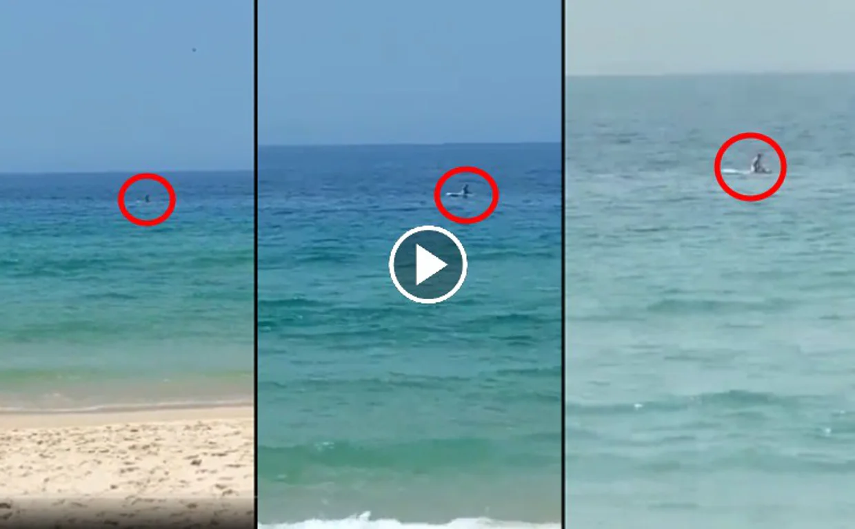 Vídeo Pillados a plena luz del día sobre una tabla de surf en una playa de Alicante Foto
