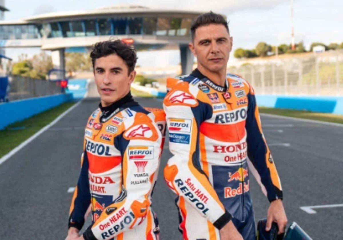 Joaquín Sánchez debuta en el Circuito de Jerez junto a Marc Márquez: «Deberías ponerte en 200km/h»