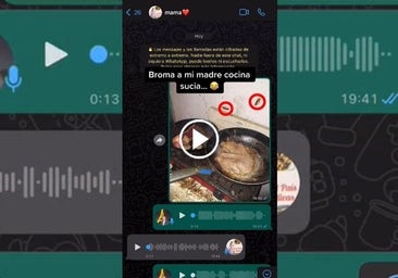 La broma viral de la cocina sucia a su madre: «Como te comas eso acabas en el clínico, eres un cochino, vente para casa pero ya»