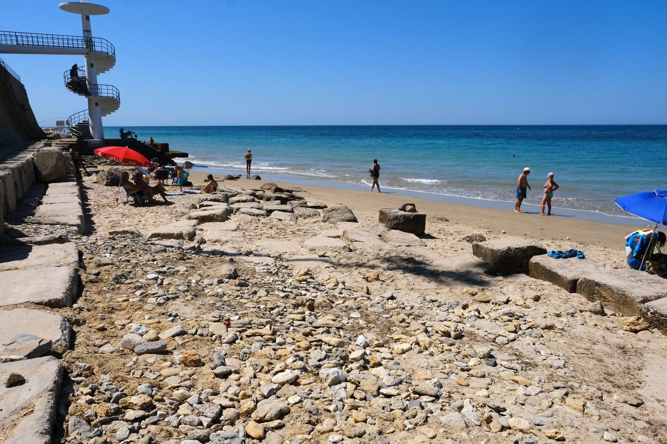 Playa de Santa María del Mar en Cádiz capital