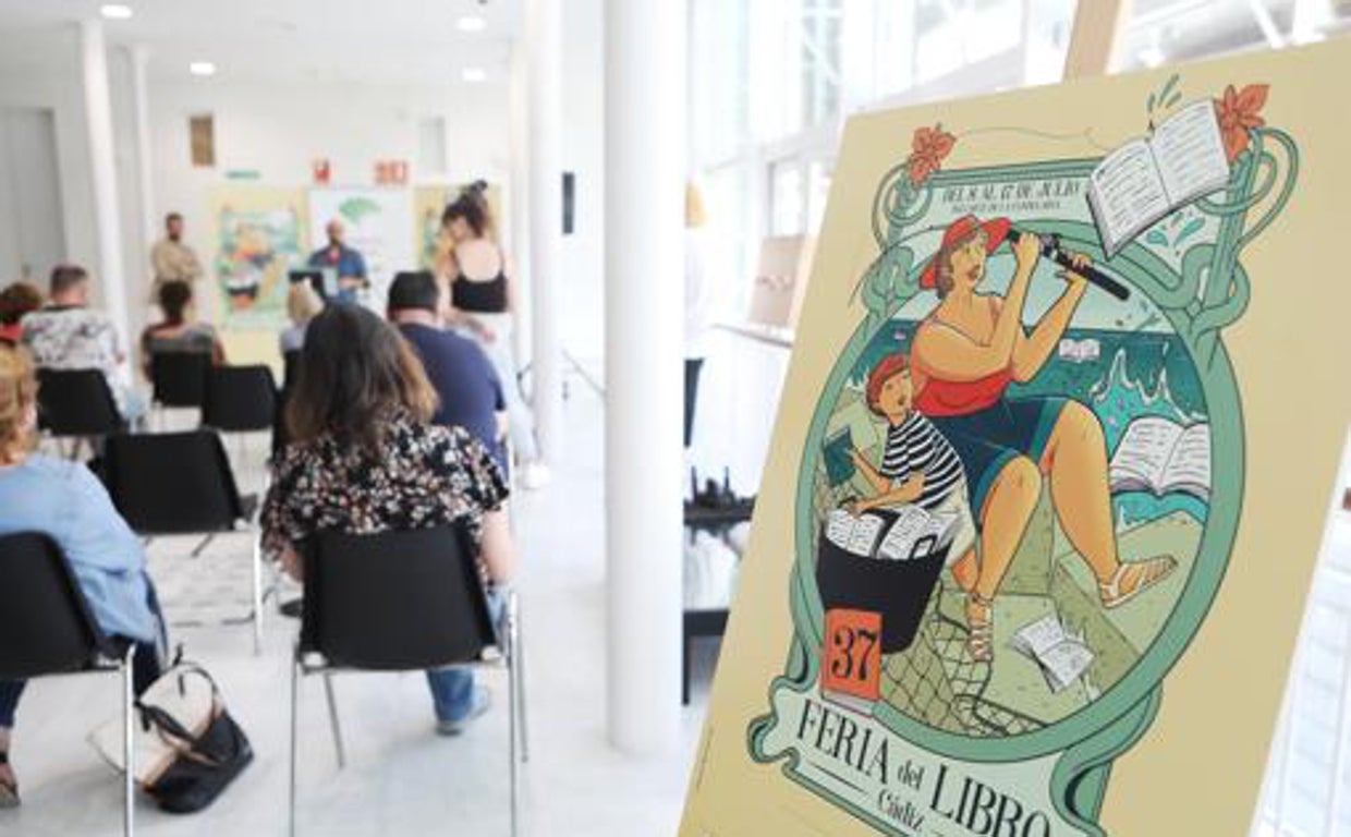 Cartel de la 37 edicón de la Feria del Libro por la ilustradora María Gómez. :: n. f.